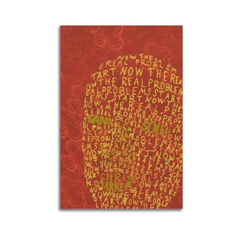 AHSUEWQRUH Sans Soleil Poster, Wandkunst, Leinwandposter, moderne ästhetische Kunst, Dekor, Gemälde für Wohnzimmer, Schlafzimmer, 60 x 90 cm, ungerahmter Stil von AHSUEWQRUH
