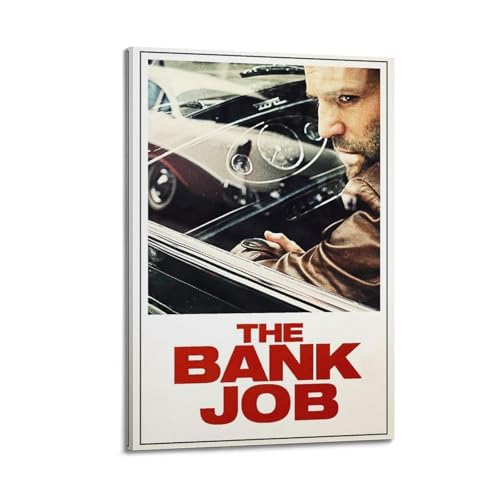 AHSUEWQRUH The Bank Job Poster Wandkunst Leinwand Poster Moderne Ästhetische Kunst Dekor Gemälde für Wohnzimmer Schlafzimmer 50 x 75 cm Rahmenstil von AHSUEWQRUH