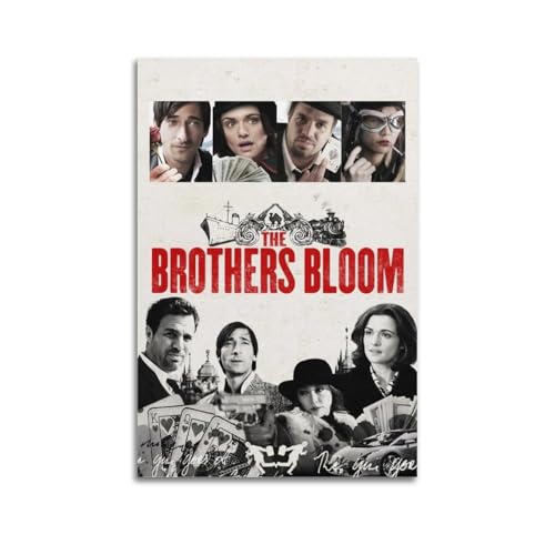 AHSUEWQRUH The Brothers Bloom Poster, Wandkunst, Leinwandposter, moderne ästhetische Kunst, Dekor, Gemälde für Wohnzimmer, Schlafzimmer, 20 x 30 cm, ungerahmter Stil von AHSUEWQRUH
