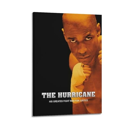 AHSUEWQRUH The Hurricane Poster, Wandkunst, Leinwandposter, moderne ästhetische Kunst, Dekor, Gemälde für Wohnzimmer, Schlafzimmer, 50 x 75 cm, Rahmenstil von AHSUEWQRUH