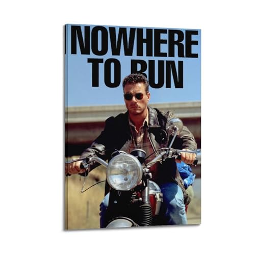 Poster "Nowhere to Run", Leinwandposter, moderne ästhetische Kunst, Dekor, Gemälde für Wohnzimmer, Schlafzimmer, 60 x 90 cm, Rahmenstil von AHSUEWQRUH