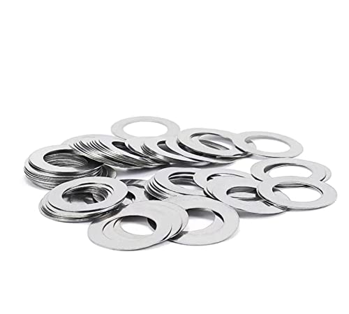 AHTUJGN LYFeng-Unterlegscheiben Dicke 0,2 mm Ultra dünner Dichtung Waschmaschine Edelstahl 304 M3 M4 M5 M6 M8 M10 M12 M14 M16 M18.100 Stck, Glatt und langlebig(M5X7X0.2) von AHTUJGN