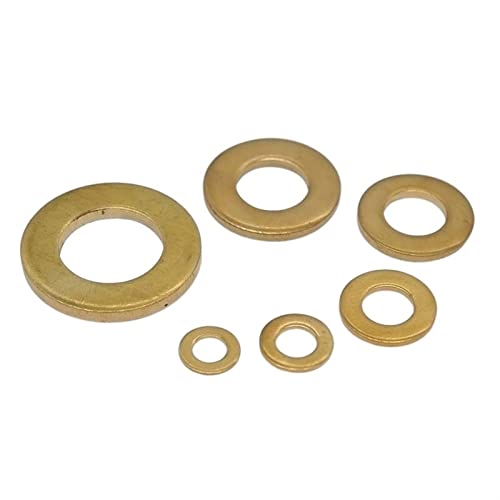 AHTUJGN LYFeng-Unterlegscheiben M10 - M20 Dichtungsabdichtung Waschmaschinen Messing Flachwaschkupfer Flachdichtung, Glatt und langlebig(M10x20x1.5-4pcs) von AHTUJGN