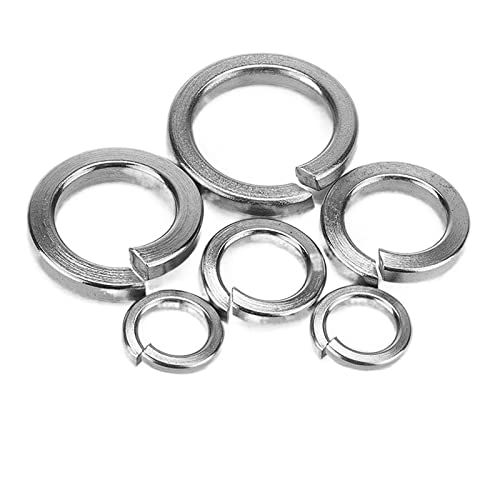 AHTUJGN LYFeng-Unterlegscheiben M2 M2,5 M3 M4 M5 M6 M8 M10 M12 M14 M16 M18 M20 M22 M24 M30 Edelstahl -Federwaschmaschine, Glatt und langlebig(M2.5 (100pcs)) von AHTUJGN