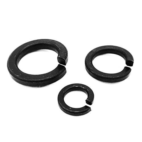 AHTUJGN LYFeng-Unterlegscheiben M2 M2,5 M3 M4 M5 M6 M8 M10 M12 M14 M16 M20 M24 Schwarz Grad 8.8 Stahlfeder Waschmaschine Splast -Lock -Elastizitätsdichtung, Glatt und langlebig(25pcs M3) von AHTUJGN