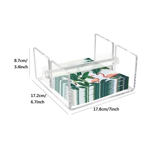 AHUAN Aufbewahrungsregal Verdickt Serviettenhalter, Acryl Serviettenspender für Wohnungen, Hotels Serviettenständer Wohnaccessoires von AHUAN