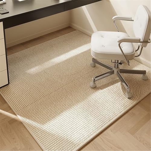 AHUAN Bodenschutzmatte Bürostuhl Unterlage Dick Und Robust, rutschfest Fußbodenschutz für Hartholzboden Wohnungen, Studentenwohnheime Schreibtischstuhl Unterlage(120 * 120cm,Dot Plastic Base,G) von AHUAN
