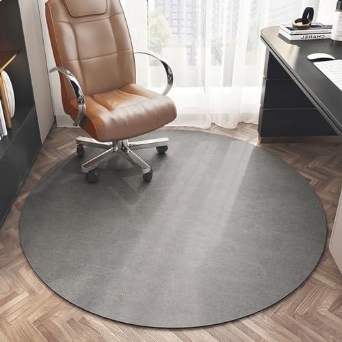 AHUAN Bodenschutzmatte Bürostuhl Unterlage Schutzmatte Fußbodenschutz für Teestuben, Besprechungsräume Schreibtischstuhl Unterlage Schalldämmung rutschfest(B,80cm) von AHUAN