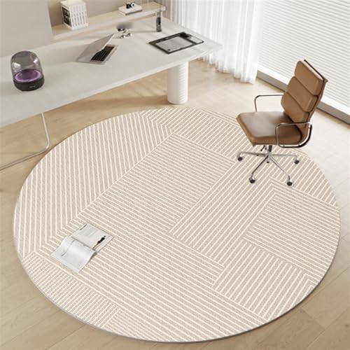 AHUAN Bodenschutzmatte Bürostuhl Unterlage rutschfeste Rückseite, Fußbodenschutz für Hartholzboden Mit Rand Samt Schreibtischstuhl Unterlage für Villa, Studio(240cm,Stripes) von AHUAN