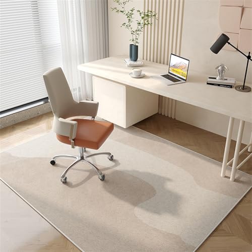 AHUAN Donier-Stoffe Schreibtischstuhl Unterlage Wasserabsorbierend rutschfest, Bodenschutzmatte Bürostuhl Unterlage Schalldämmung Fußbodenschutz für Schminktisch(100 * 160cm,M) von AHUAN