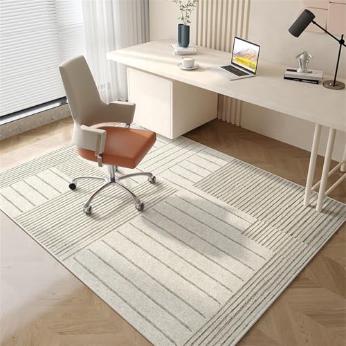 AHUAN Donier-Stoffe Schreibtischstuhl Unterlage Wasserabsorbierend rutschfest, Bodenschutzmatte Bürostuhl Unterlage Schalldämmung Fußbodenschutz für Schminktisch(140 * 200cm,A) von AHUAN