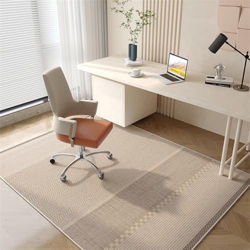 AHUAN Donier-Stoffe Schreibtischstuhl Unterlage Wasserabsorbierend rutschfest, Bodenschutzmatte Bürostuhl Unterlage Schalldämmung Fußbodenschutz für Schminktisch(80 * 160cm,K) von AHUAN