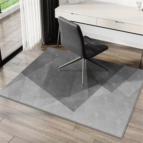 AHUAN Kurzer Flor Stoff Schreibtischstuhl Unterlage für Hartholzboden, rutschfest Bodenschutzmatte Bürostuhl Unterlage Schminktisch, Spielzimmer Fußbodenschutz(180 * 260,Silicone Bottom,D) von AHUAN
