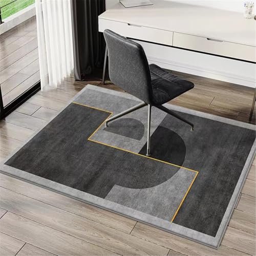 AHUAN Kurzer Flor Stoff Schreibtischstuhl Unterlage für Hartholzboden, rutschfest Bodenschutzmatte Bürostuhl Unterlage Schminktisch, Spielzimmer Fußbodenschutz(200 * 300cm,Silicone Bottom,C) von AHUAN