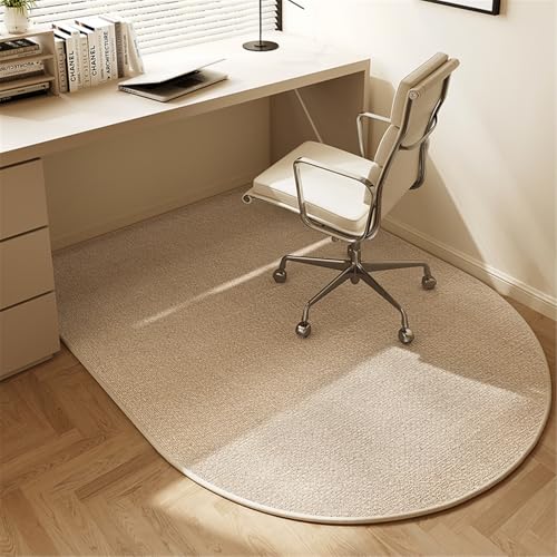AHUAN Loop Pile Schreibtischstuhl Unterlage für Frisiertisch Schlafzimmer, Bodenschutzmatte Bürostuhl Unterlage rutschfeste Rückseite, Fußbodenschutz für Hartholzboden(120 * 100cm,Minimalist I) von AHUAN