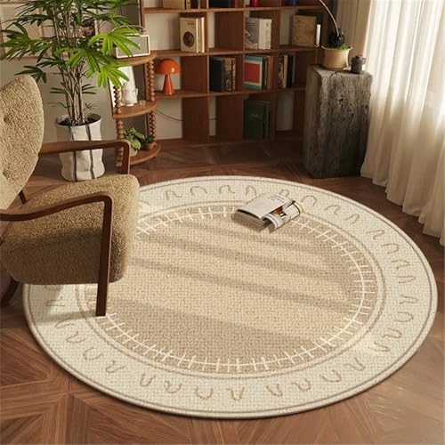 AHUAN Minimalismus Schreibtischstuhl Unterlage für Hartholzboden, Niedriger Flor Bodenschutzmatte Bürostuhl Unterlage Sofa, Couchtisch Fußbodenschutz Mit Rand(100cm,E) von AHUAN