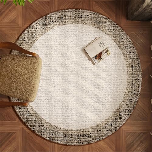 AHUAN Minimalismus Schreibtischstuhl Unterlage für Hartholzboden, Niedriger Flor Bodenschutzmatte Bürostuhl Unterlage Sofa, Couchtisch Fußbodenschutz Mit Rand(120cm,H) von AHUAN