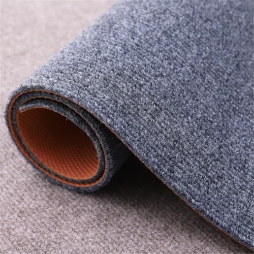 AHUAN Samt Schreibtischstuhl Unterlage Mit Rutschfester Rückseite, Bodenschutzmatte Bürostuhl Unterlage Kostenloses Zuschneiden Fußbodenschutz für Rollstuhl(100 * 120CM,Light Gray) von AHUAN