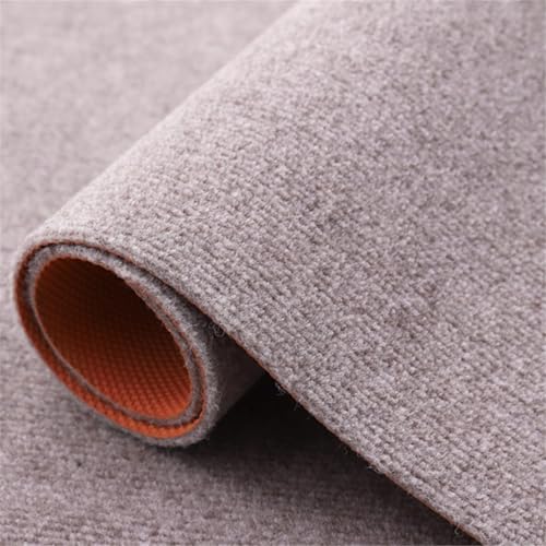 AHUAN Samt Schreibtischstuhl Unterlage Mit Rutschfester Rückseite, Bodenschutzmatte Bürostuhl Unterlage Kostenloses Zuschneiden Fußbodenschutz für Rollstuhl(120 * 150CM,Brown) von AHUAN