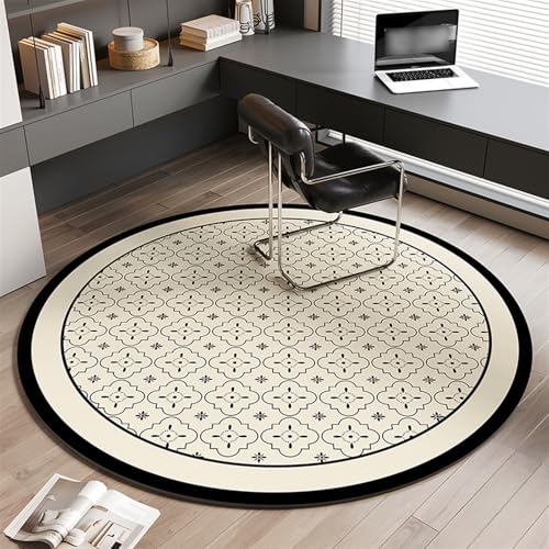 AHUAN Verdicktes PVC Bodenschutzmatte Bürostuhl Unterlage Leicht Gleitend, Schreibtischstuhl Unterlage Wasserdicht rutschfest Fußbodenschutz für Teestube(80cm,Grid C) von AHUAN