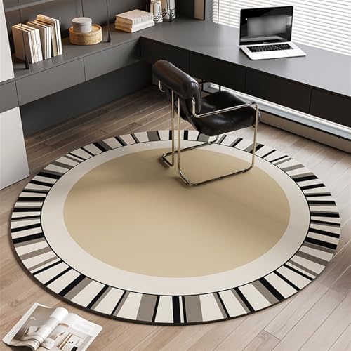 AHUAN Verdicktes PVC Bodenschutzmatte Bürostuhl Unterlage Leicht Gleitend, Schreibtischstuhl Unterlage Wasserdicht rutschfest Fußbodenschutz für Teestube(80cm,Piano Key C) von AHUAN