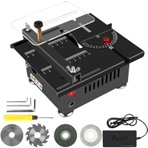 AHWOiHS Mini Tischsäge Tragbare Multifunktions 100W Präzision Elektrische Säge für DIY Holzbearbeitung & Handwerk von AHWOiHS