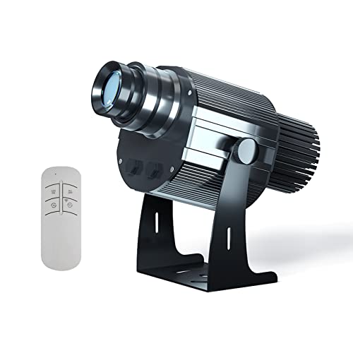 AHWZ 50W GOBO Logo Projector - GO -Projektor, einschließlich maßgefertigter Gobos für Hotel Car Wash Company Store Hochzeit Werbung im Freien im Freien,Schwarz von AHWZ