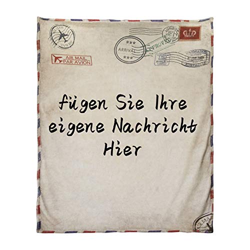 AHWZ Kuscheldecke Tochter Personalisierte Fleece-Briefdecke An Meine Tochter von AHWZ