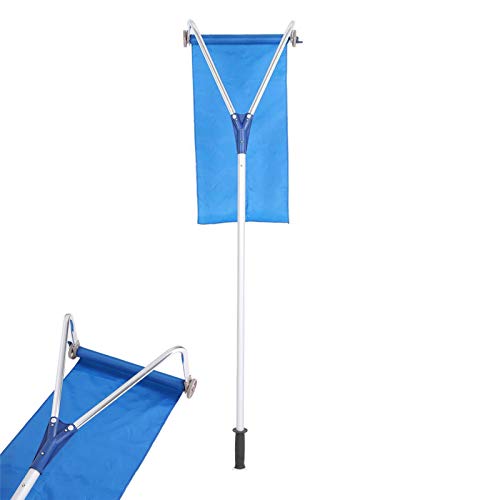 Schnee Rake Für Haus-Dach, Dach Rake Schneeräumer, Leicht, Aluminum Handle Verlängert Bis Zu 20 Meter, Blau von AHWZ