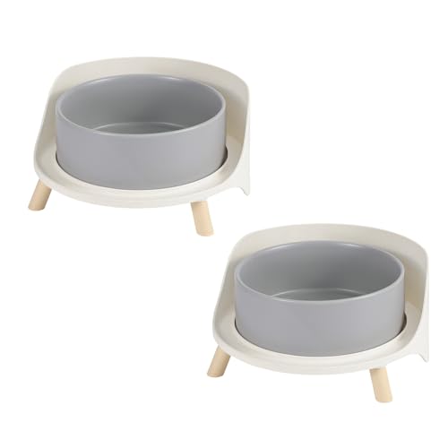 Hundenapf Erhöht Hundenäpfe Große Hunde - Fressnapf Hund 2er Set - Hunde Napfset Keramik mit Rutschfestem Ständer - Doppel Futternapf Hund Groß - Großer Hund Napf Set für Futter Wasser - 2 x 1800 ml Hundenapf Erhöht Hundenäpfe Große Hunde - Fressnapf Hund 2er Set - Hunde Napfset Keramik mit Rutschfestem Ständer - Doppel Futternapf Hund Groß - Großer Hund Napf Set für Futter Wasser - 2 x 1800 ml von AHX