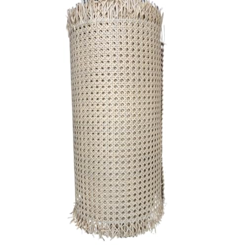 Cane Webbing Rattan Roll Wiener Geflecht,Wiener Geflecht Meterware,Wiener Geflecht Flechtmatten For Rattan Craftsmen,Handgemachtes PE Kunststoff Rattan Geflecht Für DIY Möbeldekoration(B,60*100cm) von AHYBE