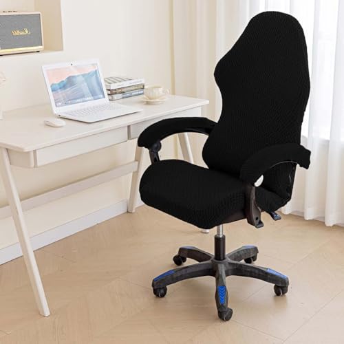 Gamingstuhl-Bezüge 4 Stück Gaming Stuhl Bezug Bürostuhl Drehstuhl Bezug Dehnbare Stuhlhussen Sitzbezug Elastisch Sessel Überzug Mit Armlehnen Stuhlrücken Bezug Für Computer-Spielstuhl Racing-Stil(A) Gamingstuhl-Bezüge 4 Stück Gaming Stuhl Bezug Bürostuhl Drehstuhl Bezug Dehnbare Stuhlhussen Sitzbezug Elastisch Sessel Überzug Mit Armlehnen Stuhlrücken Bezug Für Computer-Spielstuhl Racing-Stil(A) von AHYBE