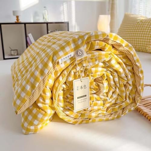 Gesteppte Bettüberwurf Tagesdecke Baumwolle 200 * 230/150 * 200cm Steppdecke Beige Blau Vielseitige Wohndecke Als Bettüberwurf Oder Sofaüberwurf Überwurfdecke (Color : A, Size : 200 * 230cm) von AHYBE