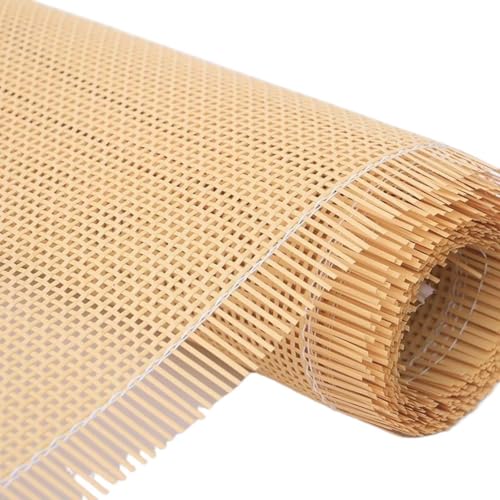 Stuhlgeflecht Rattan Geflecht Wiener Geflecht Meterware 50/60/75*100cm Wiener Geflecht Flechtmatten For Rattan Craftsmen,Handgemachtes PE Kunststoff Rattan Geflecht Für DIY Möbeldekoration(A,45*100cm) von AHYBE