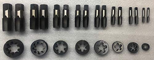 BSP Wasserhahn und Schneideisen-Set, britischer Standard-Rohr BSPP – 8 Größen 1/8 Zoll bis 2,5 cm BSP Wasserhahn und Schneideisen-Set, britischer Standard-Rohr BSPP – 8 Größen 1/8 Zoll bis 2,5 cm von AI