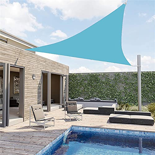 Sun Shade Segel, Dreieck 9.8'x13.12'x16.4 'Schatten-Baldachin, Sonnenstrahlen Block Markise für Terrasse, Carport, Hinterhof, Garten und mehr,Lake Blue Sun Shade Segel, Dreieck 9.8'x13.12'x16.4 'Schatten-Baldachin, Sonnenstrahlen Block Markise für Terrasse, Carport, Hinterhof, Garten und mehr,Lake Blue von AIBOTY