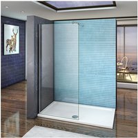 Aica Sanitaire - 160x200 cm Walk-IN Duschkabine Duschabtrennung 10mm nano Glas+Stabilisatorstange für die Dusche von AICA SANITAIRE