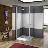 Aica Sanitaire - 70x70x195cm 6mm nano glas Eckeinstieg von AICA SANITAIRE