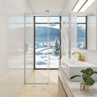 B.115cm x H.195cm Duschkabine Schiebetür dusche Duschwand 8mm esg-nano Glas von AICA SANITAIRE