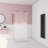 100 x 200cm begehbare Dusche Walk in Milchglas mit Glasschutzfolie 10mm NANO Glas Duschkabinen mit 2x140cm Schwarz Stabilisator 100 x 200cm begehbare Dusche Walk in Milchglas mit Glasschutzfolie 10mm NANO Glas Duschkabinen mit 2x140cm Schwarz Stabilisator von AICA SANITAIRE