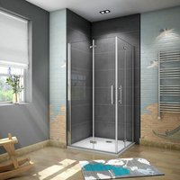 100cm Tür x 90cm Tür x H.195cm 6mm nano glas Eckeinstieg von AICA SANITAIRE