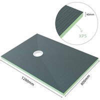 1200x800x40mm Duschboard xps Platten 40mm Duschtasse befliesbar bodeneben Duschelement von AICA SANITAIRE