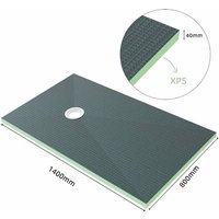 1400x800x40mm Duschboard xps Platten 40mm Duschtasse befliesbar bodeneben Duschelement von AICA SANITAIRE