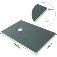 1400x900x40mm Duschboard xps Platten 40mm Duschtasse befliesbar bodeneben Duschelement von AICA SANITAIRE