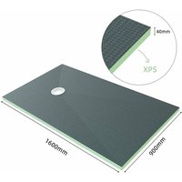 Aica Sanitaire - 1600x900x40mm Duschboard xps Platten 40mm Duschtasse befliesbar bodeneben Duschelement von AICA SANITAIRE