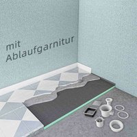 1600x900x40mm Mit Ablaufgarnitur Duschboard xps Platten 40mm Duschtasse befliesbar bodeneben Duschelement von AICA SANITAIRE