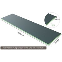 2500mm x 600mm x 40mm Perimeterdämmung Sockeldämmung Hartschaumplatten Bauplatte Fliesenplatte von AICA SANITAIRE