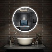 50 cm Rund led Spiegel Touch Beschlagfrei von AICA SANITAIRE