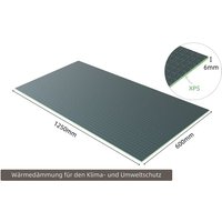 5er-Pack 1250mm x 600mm x 6mm AICA XPS Platten Perimeterdämmung Sockeldämmung Hartschaumplatten Bauplatte Fliesenplatte von AICA SANITAIRE