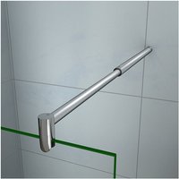 70 bis 120cm Für Glasscheiben 6-10 mm (Stärke) Haltestange Stabilisierungsstange von AICA SANITAIRE